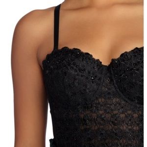 Windsor Reigning Lace Crop Top / Bustier